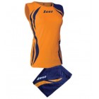 Echipament volei Klima ZEUS - Orange Blue