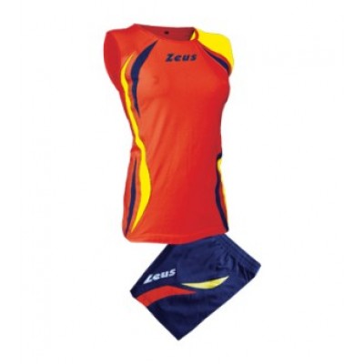 Echipament volei Klima ZEUS - Rosu Blue Galben Echipament volei Klima ZEUS - Rosu Blue Galben