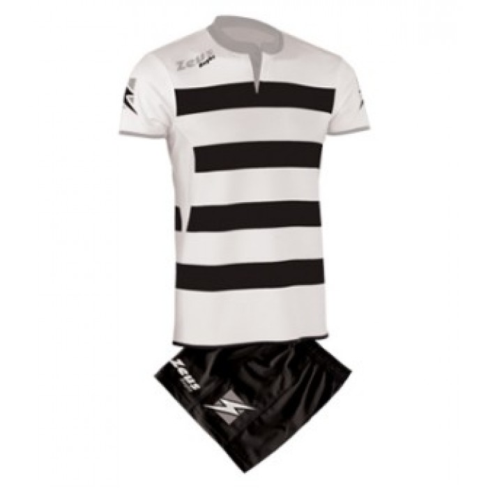Echipament rugby Kit Recco ZEUS - Bianco-Nero-Silver Echipament rugby Kit Recco ZEUS - Bianco-Nero-Silver