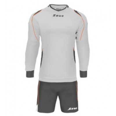 Echipament portar fotbal Kit GK Paros ZEUS - bianoco-grigio-aranciofluo Echipament portar fotbal Kit GK Paros ZEUS - bianoco-grigio-aranciofluo
