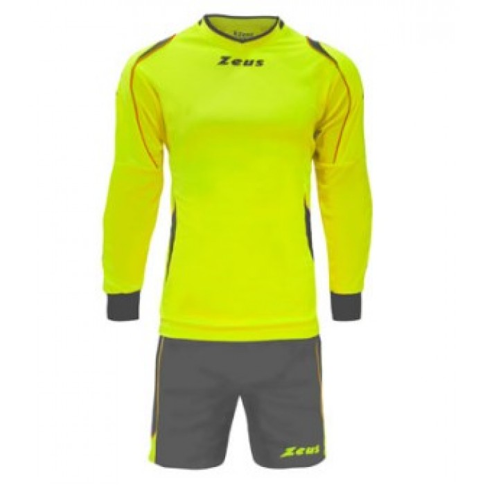 Echipament portar fotbal Kit GK Paros ZEUS - giallofluo-grigio Echipament portar fotbal Kit GK Paros ZEUS - giallofluo-grigio