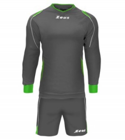 Echipament portar fotbal Kit GK Paros ZEUS - grigio-verdefluo