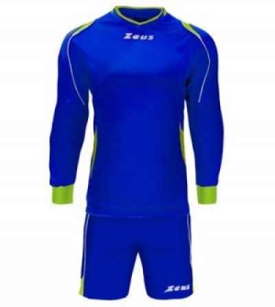 Echipament portar fotbal Kit GK Paros ZEUS - royal-giallofluo