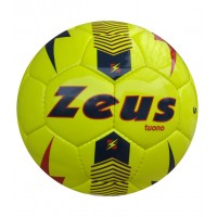 Minge fotbal Tuono marimea 5, ZEUS - Galben Fluo / Bleumarin