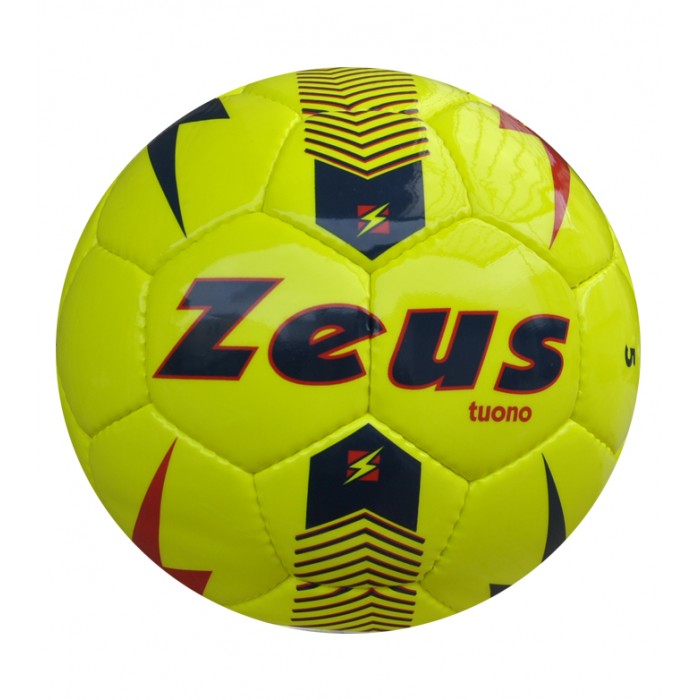 Minge fotbal Tuono marimea 5, ZEUS - Galben Fluo / Bleumarin Minge fotbal Tuono marimea 5, ZEUS - Galben Fluo / Bleumarin