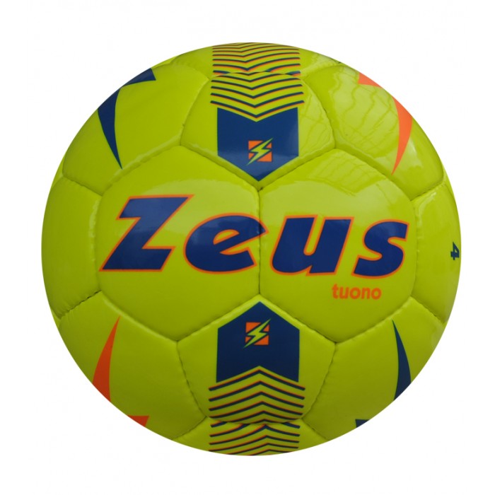Minge fotbal Tuono marimea 4, ZEUS - Galben Fluo / Bleumarin Minge fotbal Tuono marimea 4, ZEUS - Galben Fluo / Bleumarin